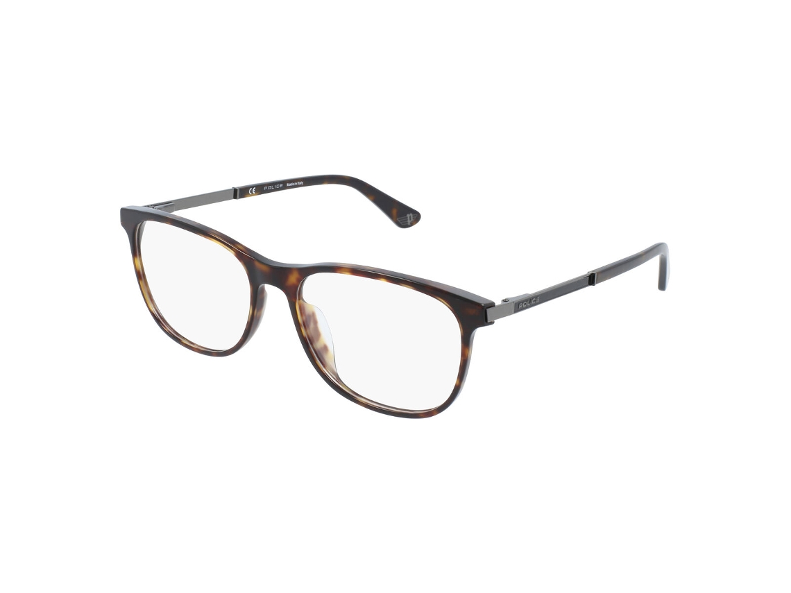Armação de óculos masculina Police VPLA45-570722 (marrom - plástico - 145 mm - Ø 57 mm)