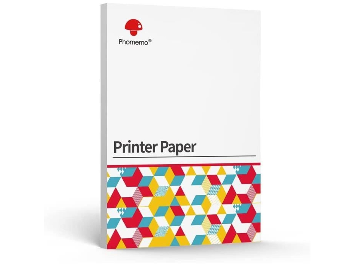 Papel Térmico A4 Impressora Portátil M08f 200 Folhas Compatível Com Phomemo