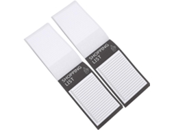Planificador De Lista Magnétique Para Frigo 2 Carnets Em Papel Noir, Folhas Destacáveis Sem Bavure