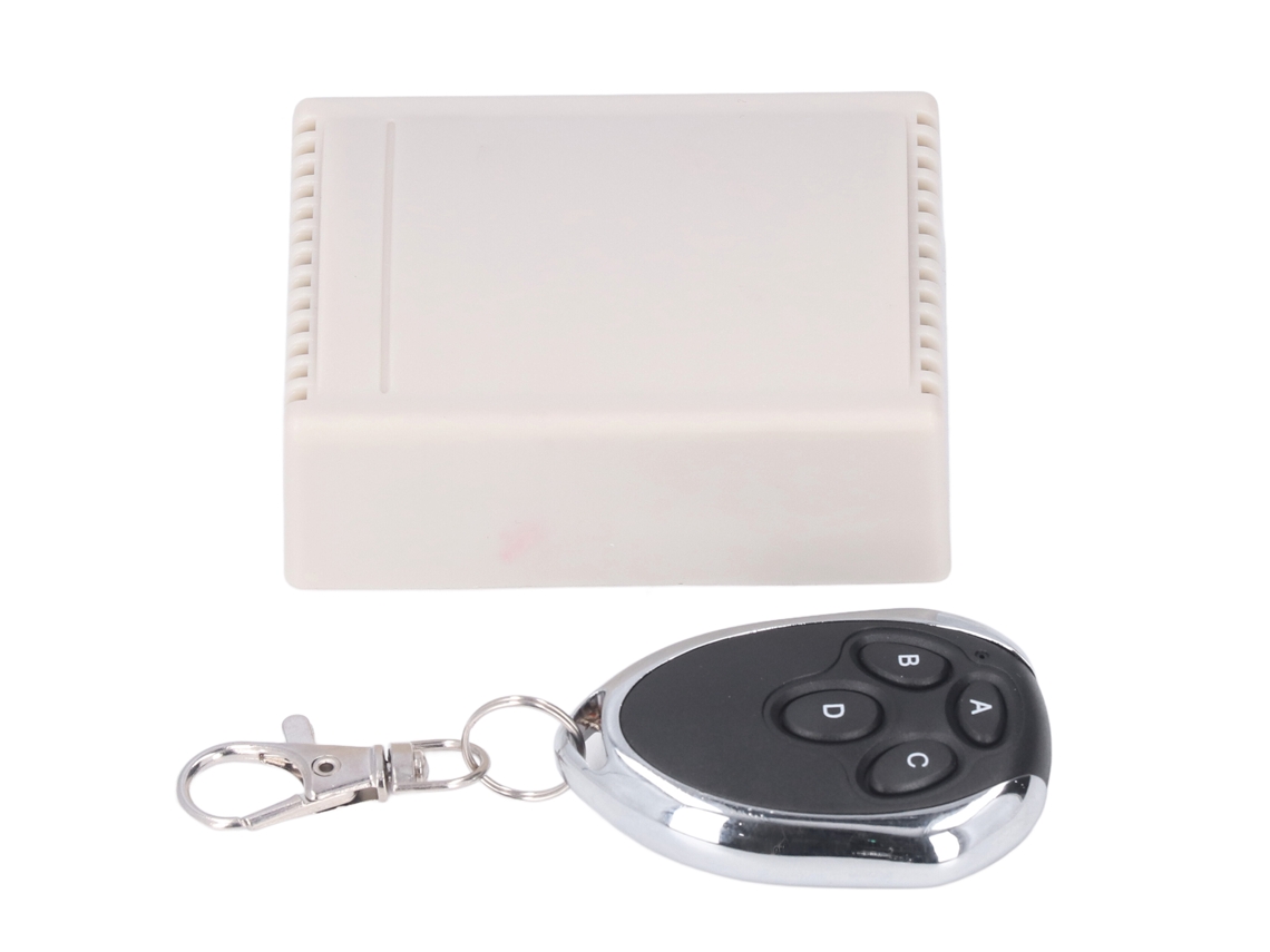Laxiscreed Interruptor De Rele De 4 Canais Com Código Rolante, Alimentado Por Dc12v E Controlo Remoto 433m