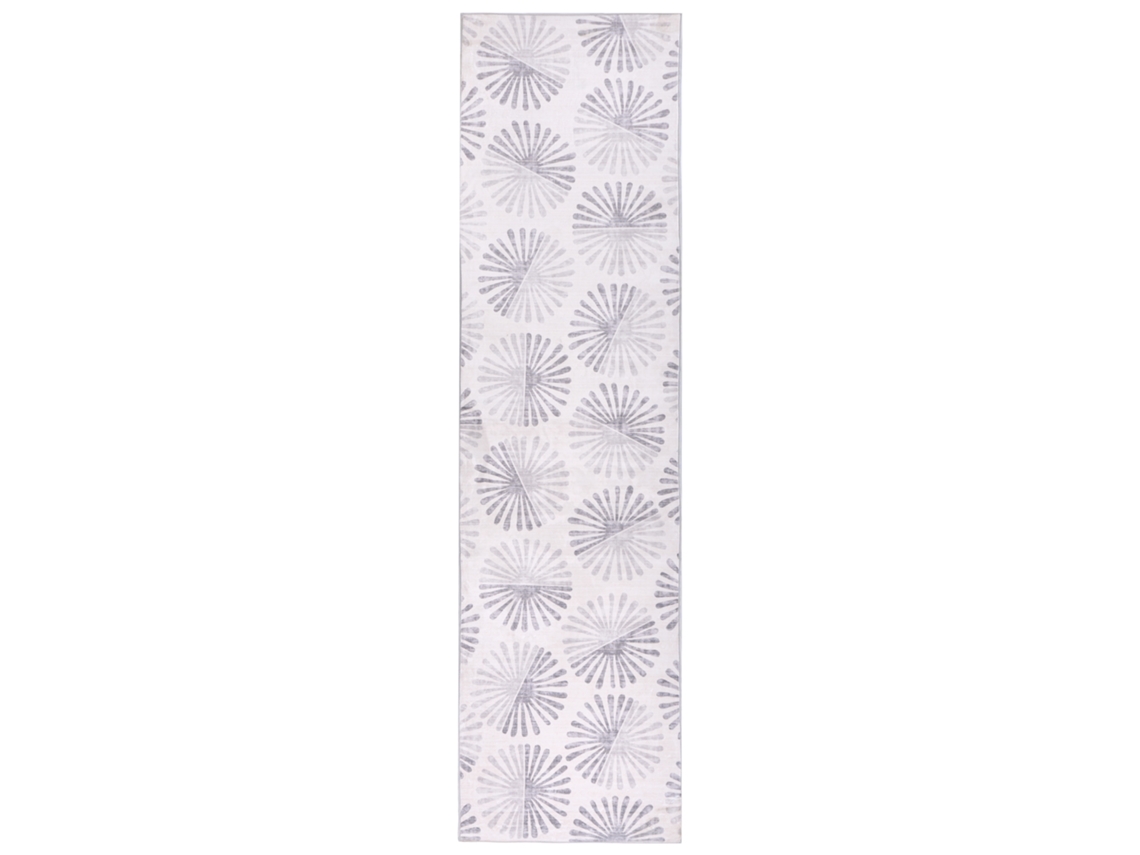 Alfombra Beliani Catak De Poliéster Blanco 80x300