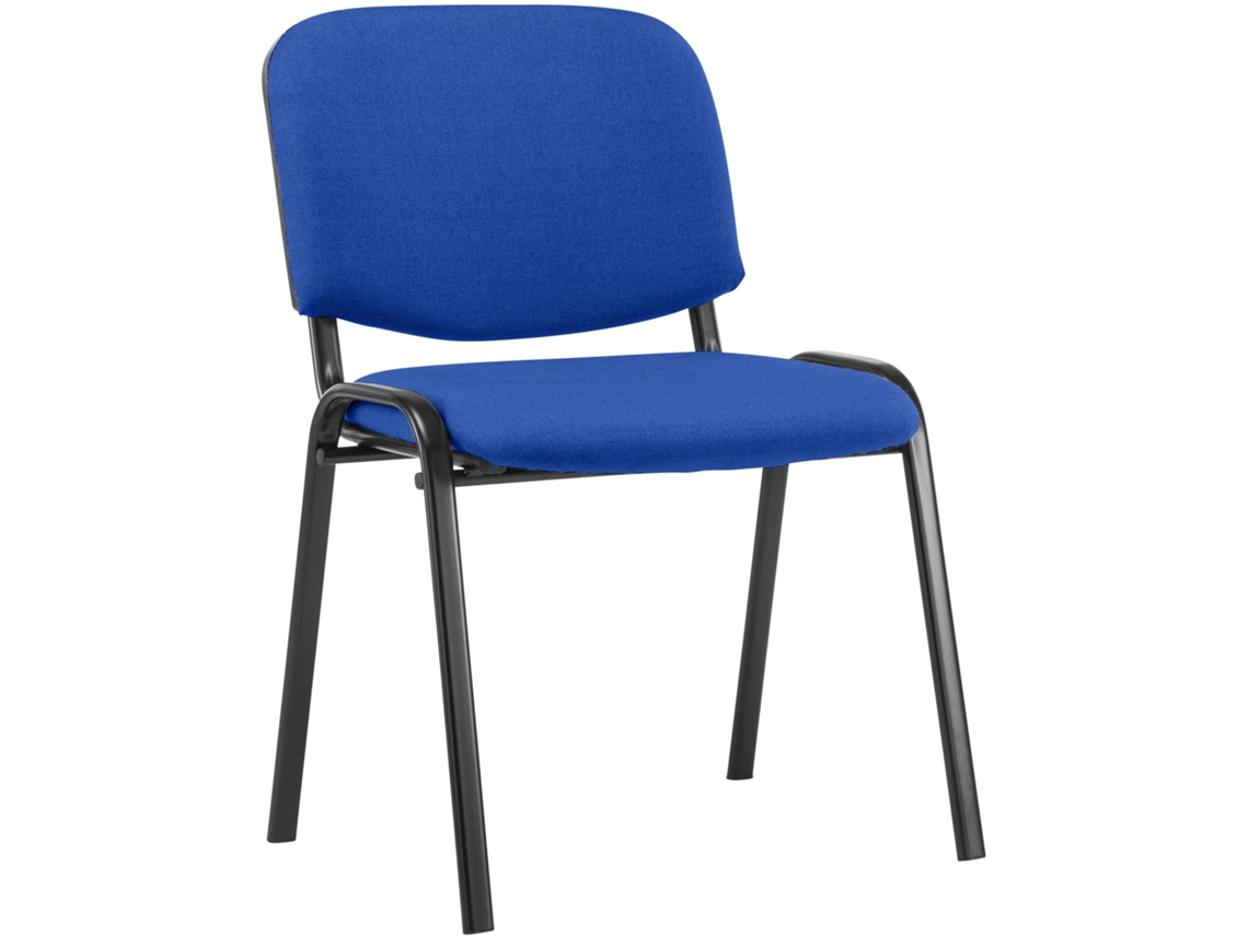 Cadeira de visitante Ken em tecido azul CLP