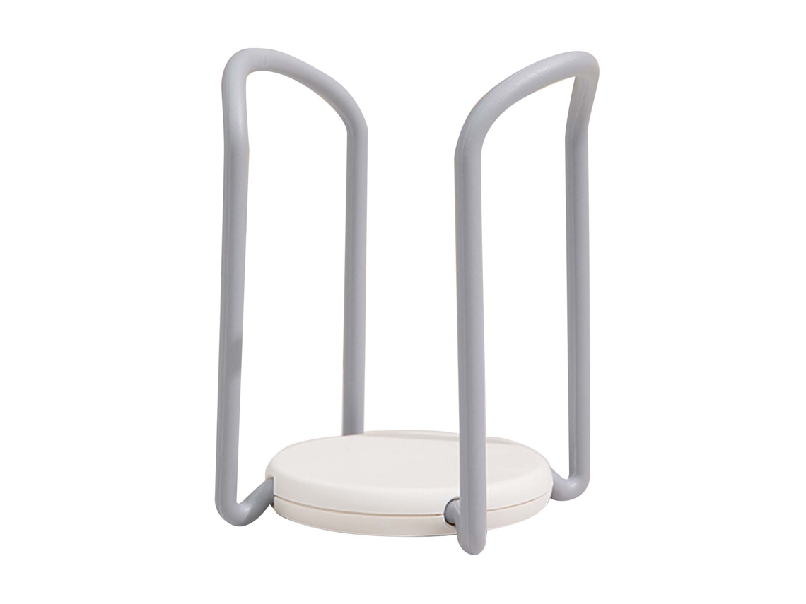 Organizador de Tigelas Retrátil Cinza e Branco S/MARCA