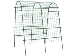 Treliça Ajustável Rede Aço Verde 144x167x206cm Jardim VELTRIX