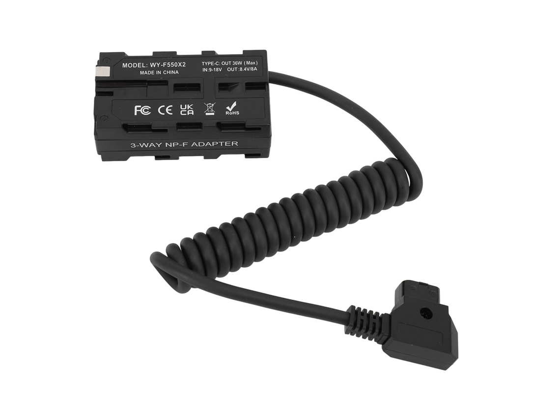 2026 batería Falsa D Tap To Np F para Cámara Digital Y Luz Led, Adaptador de Alimentación Dc Coupler