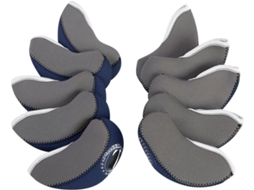 Conjunto de 10 capas transparentes para cabeças de tacos, azul royal, S/MARCA