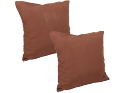 Conjunto de 2 Capas Almofada para Sofá e Cama, Tecido Escovado, Capa Decorativa Sem Enchimento, CHABERLU
