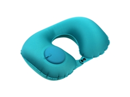 Travesseiro Inflável Portátil Formato U, Azul E Verde, Para Viagens, Para Apoiar O Pescoço E Ser Usado Por Adultos E Crianças
