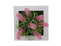 Quadro De Parede 3d Com Planta Simulada Para Decoração De Fotos Flores