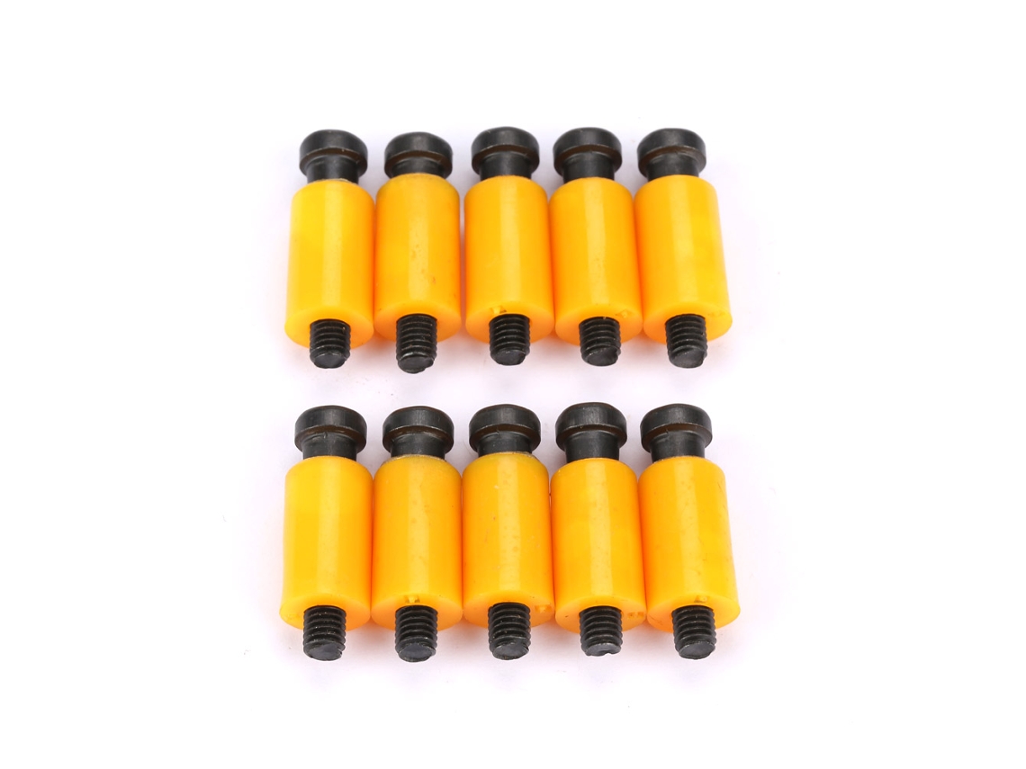 10 Peças Kit Parafusos De Cabeça De Tigela Com Bloqueio De Nylon Prático (rosca M6 D12)