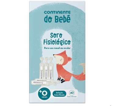 Soro Fisiológico Doses Individuais CONTINENTE DO BEBÉ emb. 40 x 5 ml