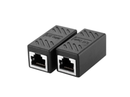 2 Conectores Fêmea Rj45 Para Cabo Extensor Ethernet Lan Cat5/cat6-aquaforge