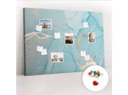 Painel De Cortiça Para Parede Mármore Decorativo Para O Escritório Espelharte (140x100 Cm)