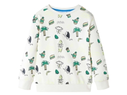 Sweatshirt Para Criança Cor Cru Suave 128