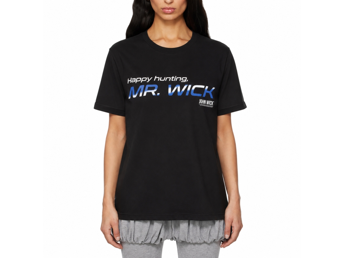 Rockinstone John Wick Happy Hunting Black Adult T-shirt Size:xxxl