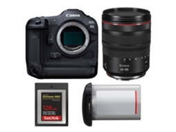 Eos R3 + Rf 24 105mm F/4 L Is Usm + 1 Sandisk 128gb Extreme Pro Cfexpress Type B + Canon Lp e19 + Ebook “20 Dicas para Fotos Que Impressionam” CANON