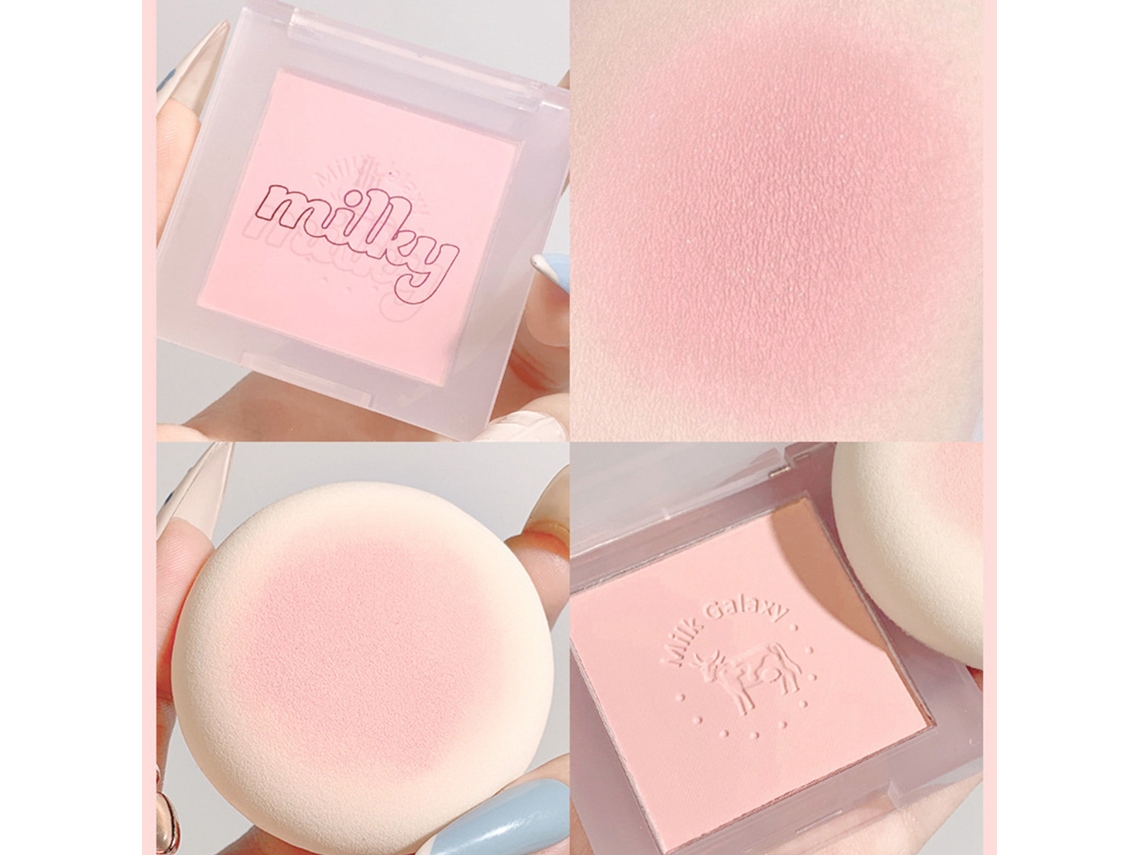 3pcs Blush Mini Portátil Para Niñas - Mate Y Brillo