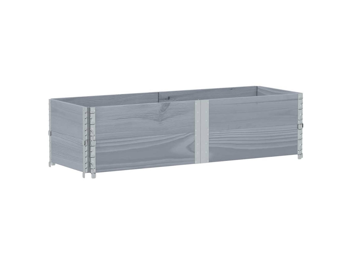 Vaso de jardim VIDAXL Cinzeto Pine Wood (150x50 cm)