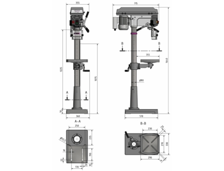 3003020 Taladro D 23pro 400v Optimum