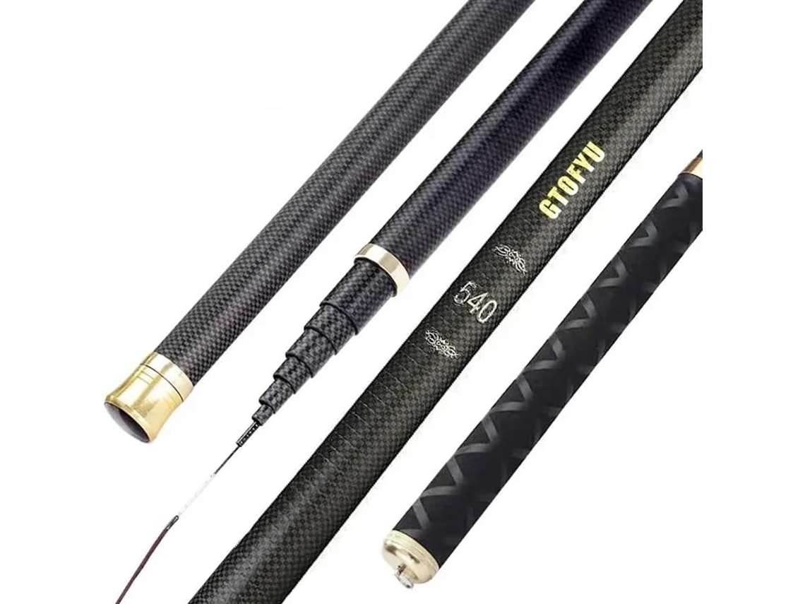 4,5 M 5 6,3 7,2 8 9 10 2,7 Vara Pesca Fibra Carbono Arremesso Água Ideal