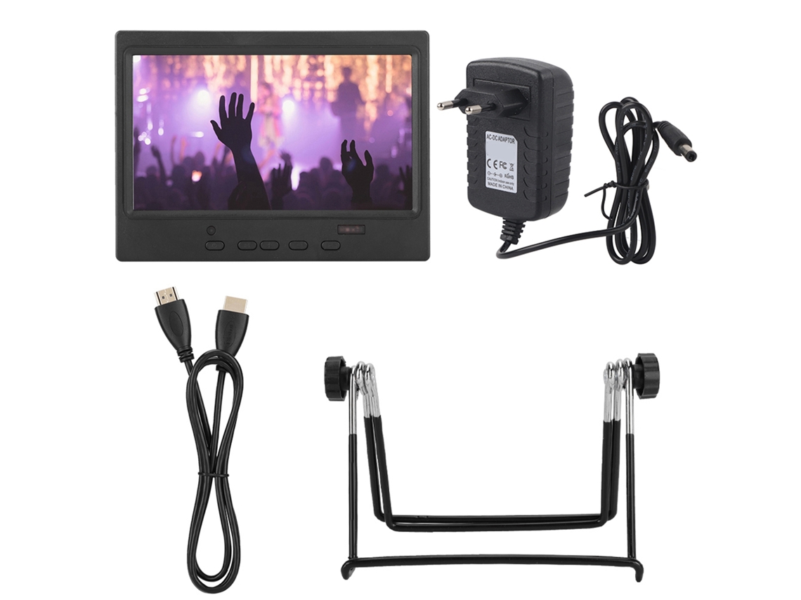 Monitor Portátil 7 Polegadas LAXISCREED Hdmi Vga Av 1024x600