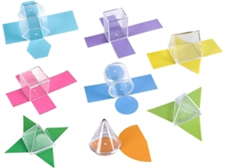 Formas 3d 8 Peças Matemáticas Educativas E Coloridas Blocos De Padrões Para Manipulação Matemática