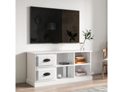 Vidaxl Móvel P/ Tv 102x35,5x47,5 Cm Derivados Madeira Branco Brilhante