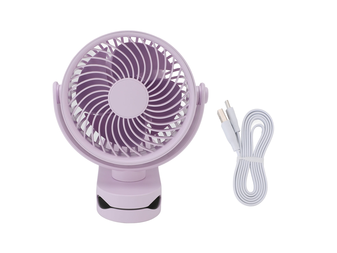Ventilador Laxiscreed De Parede Com Clip, Usb E Rotação De 360 Graus
