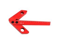 Régua De Metal Para Carpinteiro Localizador Centro Ângulo Reto 45/90