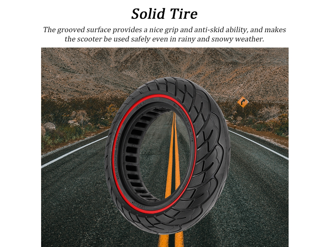 2026zentro-pneu Solido Honeycomb 10x2.5 10 Polegadas Anti-explosao Sem Câmara Para Scooter Elétrica Max G30 60/70-6.5