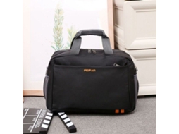 Bolsa de Cintura Unissex, Mochila, Mensageiro, Mala Viagem Moderna, Ideal para Esportes e Academia, Preta, Tamanho Grande. AQUAFORGE