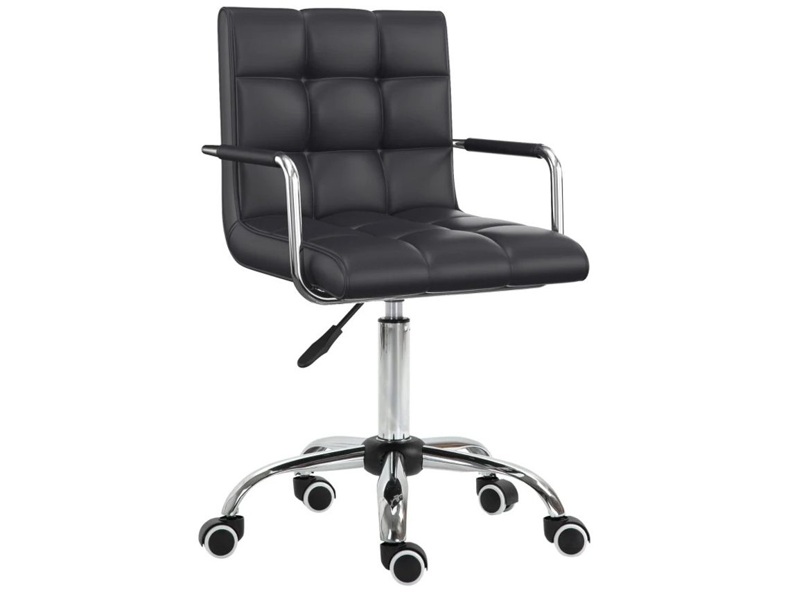 Cadeira De Escritório Ergonômica, Altura Ajustável De 46 61 Cm Com Braços, Ideal Para Escritório E Home Office Quenty