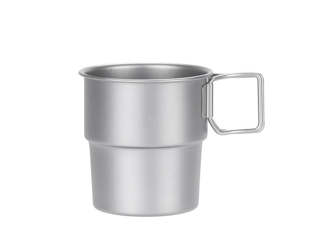 Copo de Café de Titânio para Camping 300ml Praticável