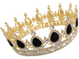 Coroa De Casamento Elegante, Acessório Para Cabelo De Noiva, Na Cor Preta (1 Peça).