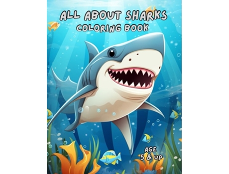 Livro All About Sharks Coloring Book de Brad Carney (Inglês)