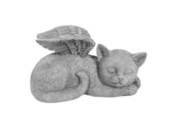 Estátua memorial para animais de estimação Anjo Dormindo Resina Jardim Lápide Ornamental