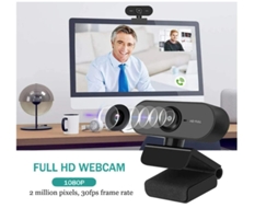 Webcam Full HD 1080P com microfone para PC, laptop, desktop, Mac, Plug and Play com capa de privacidade, câmera USB preta Bestvite