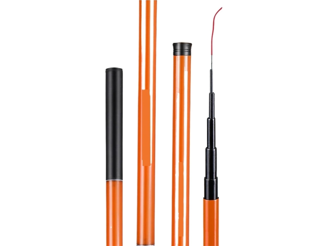 5,4 M Vara Pesca Fibra Carbono, versátil, técnicas diversas | S/MARCA