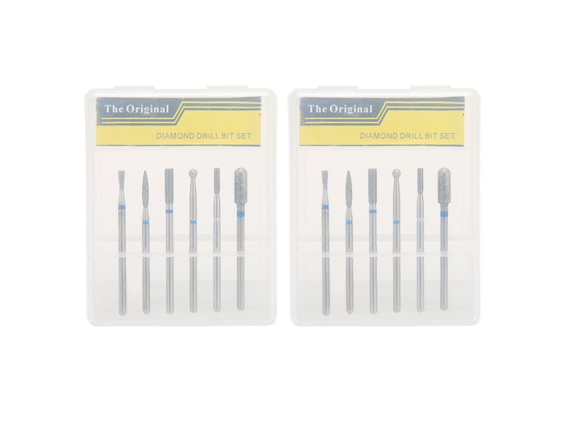 Kit com 2 Brocas de Diamante para Lixar Unhas e Fazer Manicure (Faça Você Mesmo)