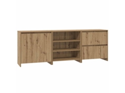 Buffet com gaveta, 3 peças, Carvalho Artesanal, 70x41x75 cm, MAISON EXCLUSIVE