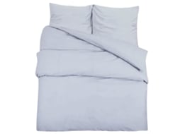 Conjunto de capa de edredão VIDAXL Cinzeto Microfibra (260x240 cm)