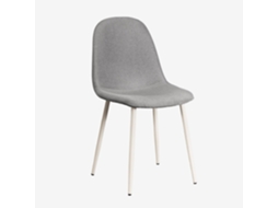 Cadeira de Jantar Estofada SKLUM Glamm Poliéster Beige Cremelinho Cinza Concretolinho