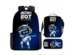 Mochila Escolar Astro Bot Robô Para Estudantes, Estojo Lápis E Bolsa De Ombro Aquaforge