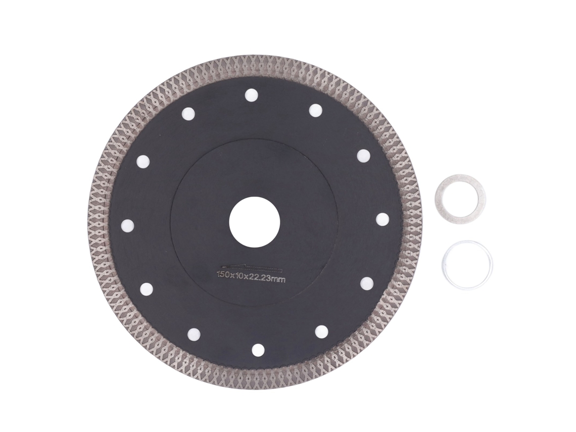 Disco de serra circular diamantado com flange para esmerilhadeira angular, disco de corte para mármore e azulejos, 150 mm