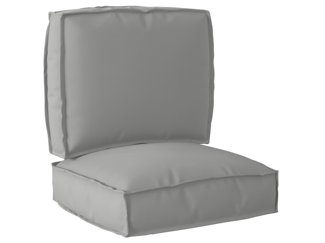 Conjunto 2 De Almofadas De Palete  Vidaxl Cinza