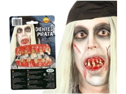 Acessórios de Halloween DISFRAZZES Dentes de Esqueleto Pirata