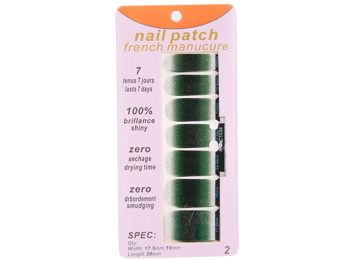 14pcs Fitas De Esmalte Para Unhas Com Padrões Gradientes E Glitter Autoadesivas Wraps Inteiros Decalques Diy