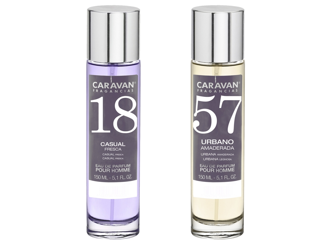 Conjunto de 2 Perfumes CARAVAN para Homem Nº57 e Nº18