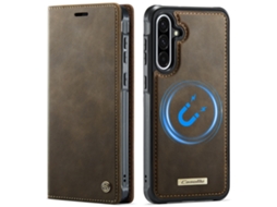 Capa Para Celular Com Compartimento Para Cartão Sim, Capa De Couro Antifurto E Antifraude (2 Em 1)marrom - Iphone 16 E
