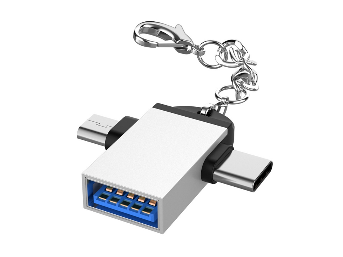 Conversor Otg EOOCOO (usb 3.0 para Micro Usb e Função 2 em 1)